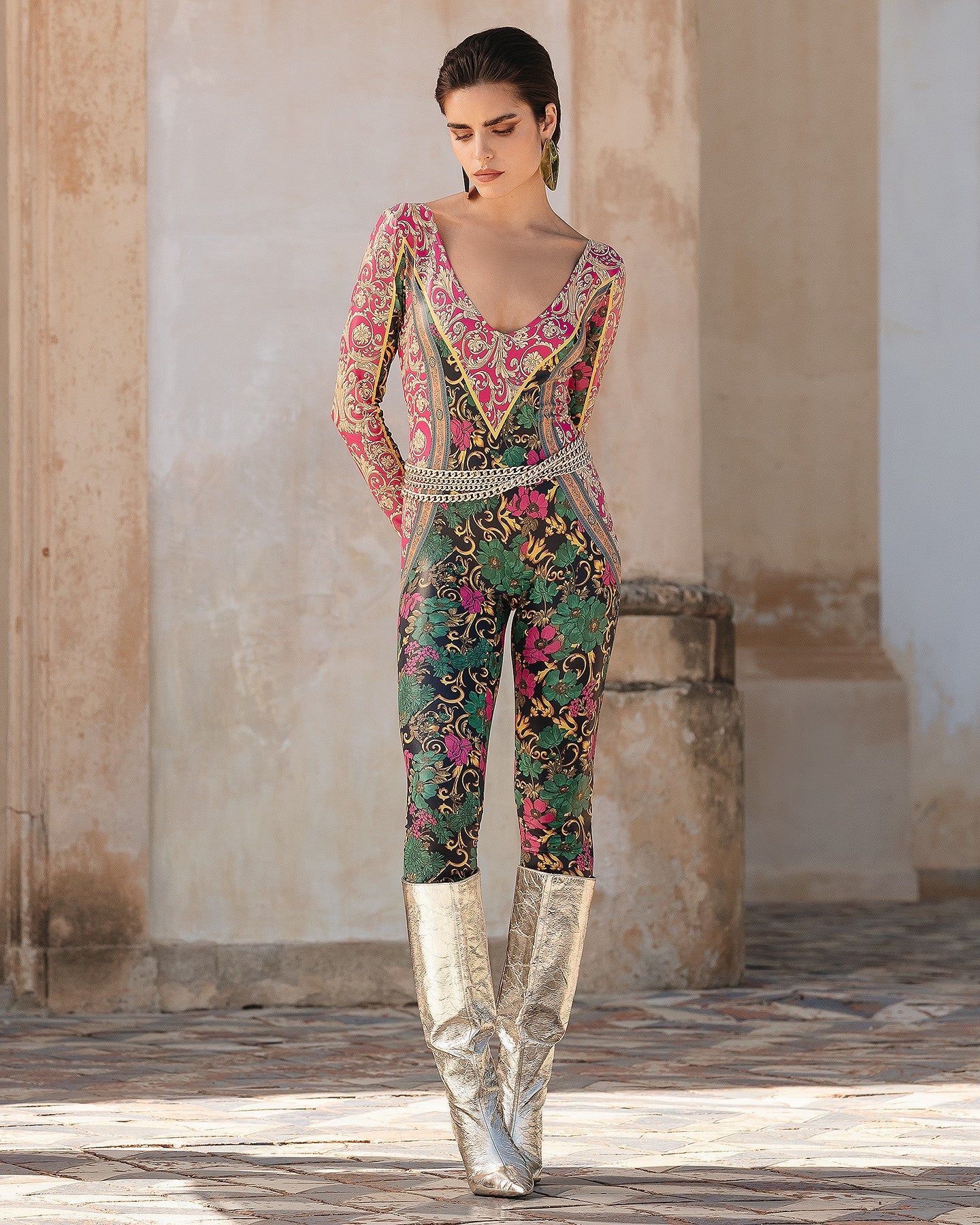 Combinaison pantalon imprimé glacé - Maillots de bain Mes Demoiselles