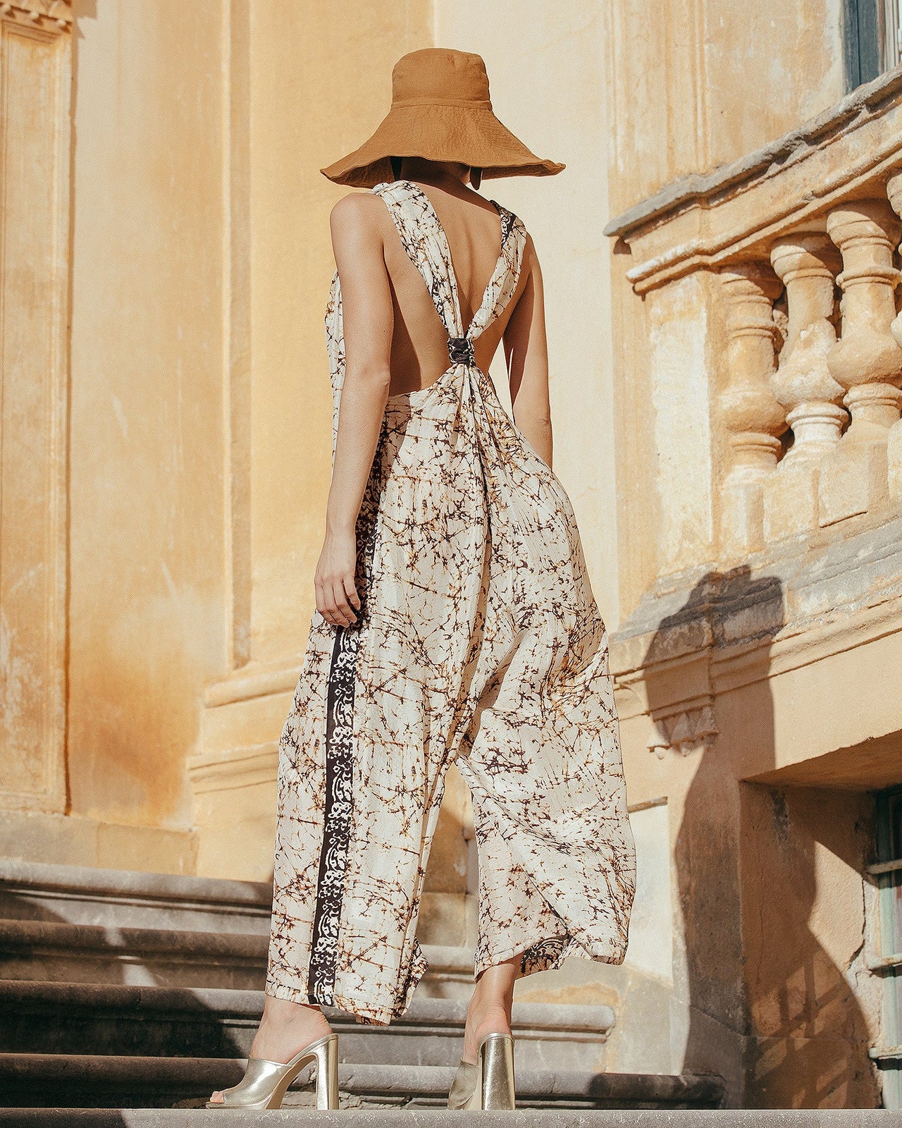 Combinaison pantalon en soie habotai - Pantalons & combinaisons Mes Demoiselles - Image 3