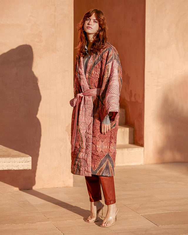Kimono Kimiko  Imprimé rose | Mes Demoiselles Paris - Image 2