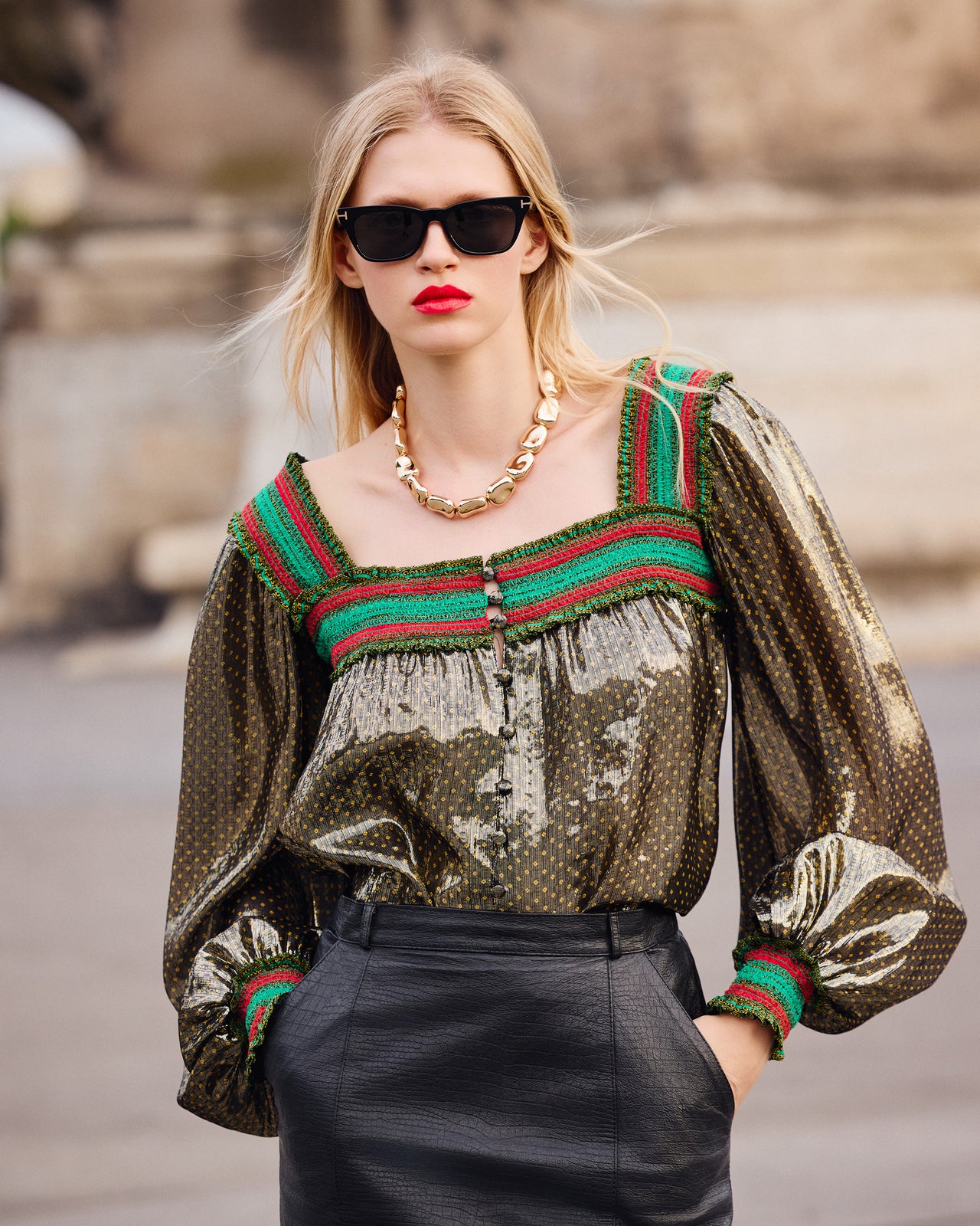 Blouse Avra - Noir - Image 4
