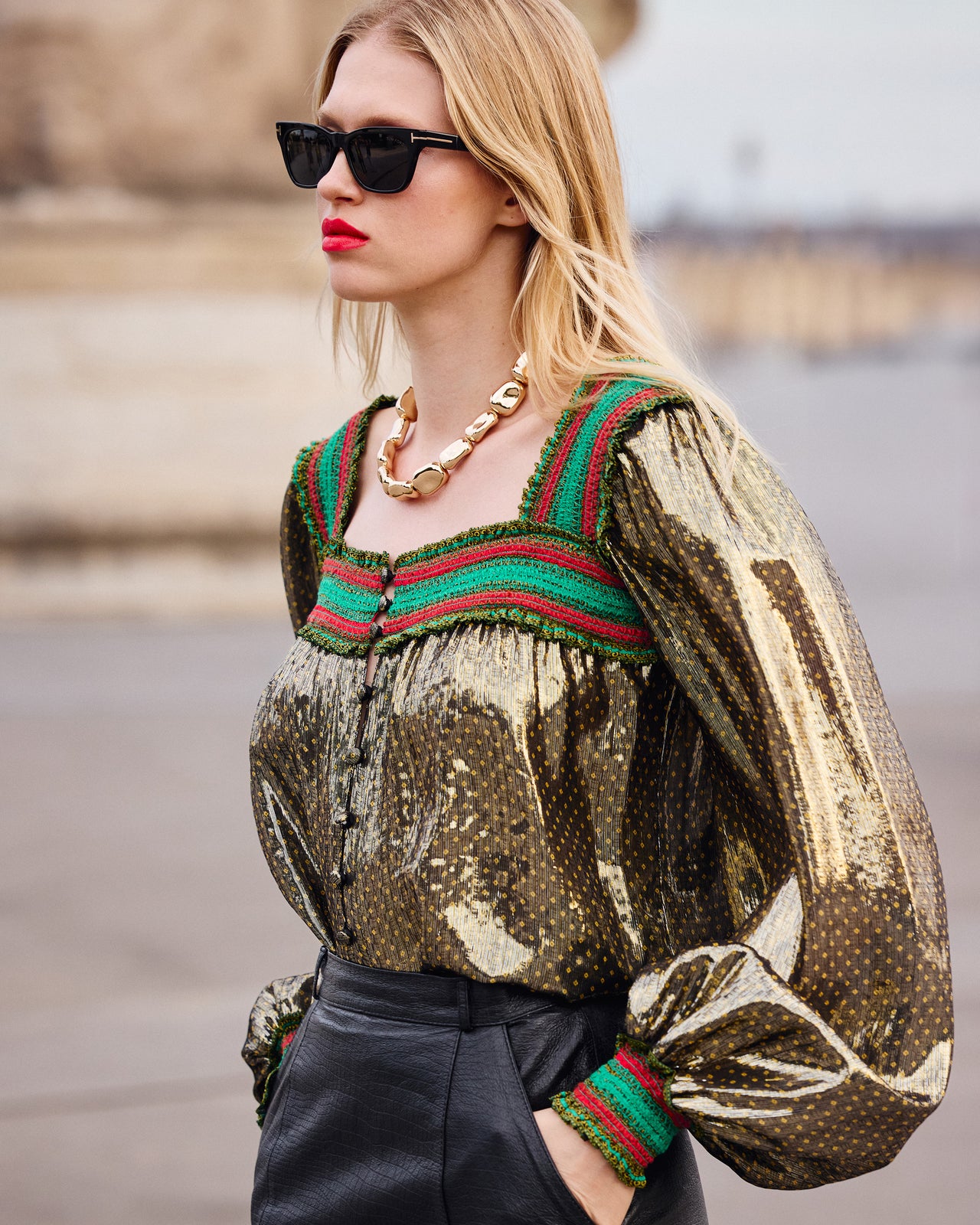 Blouse Avra - Noir - Image 1