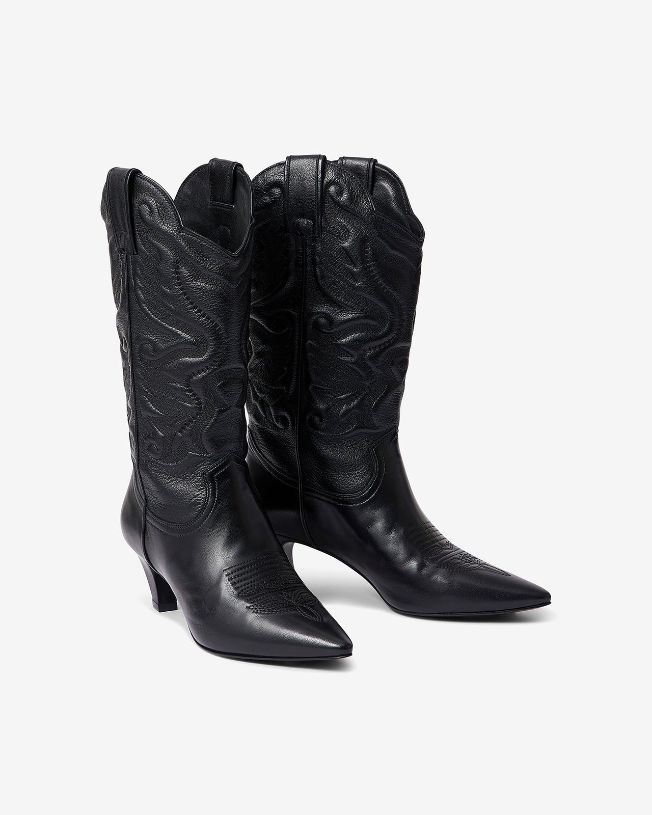 Chaussures Argus - Noir : Bottes western mi - hautes noires Mes Demoiselles - Image 4
