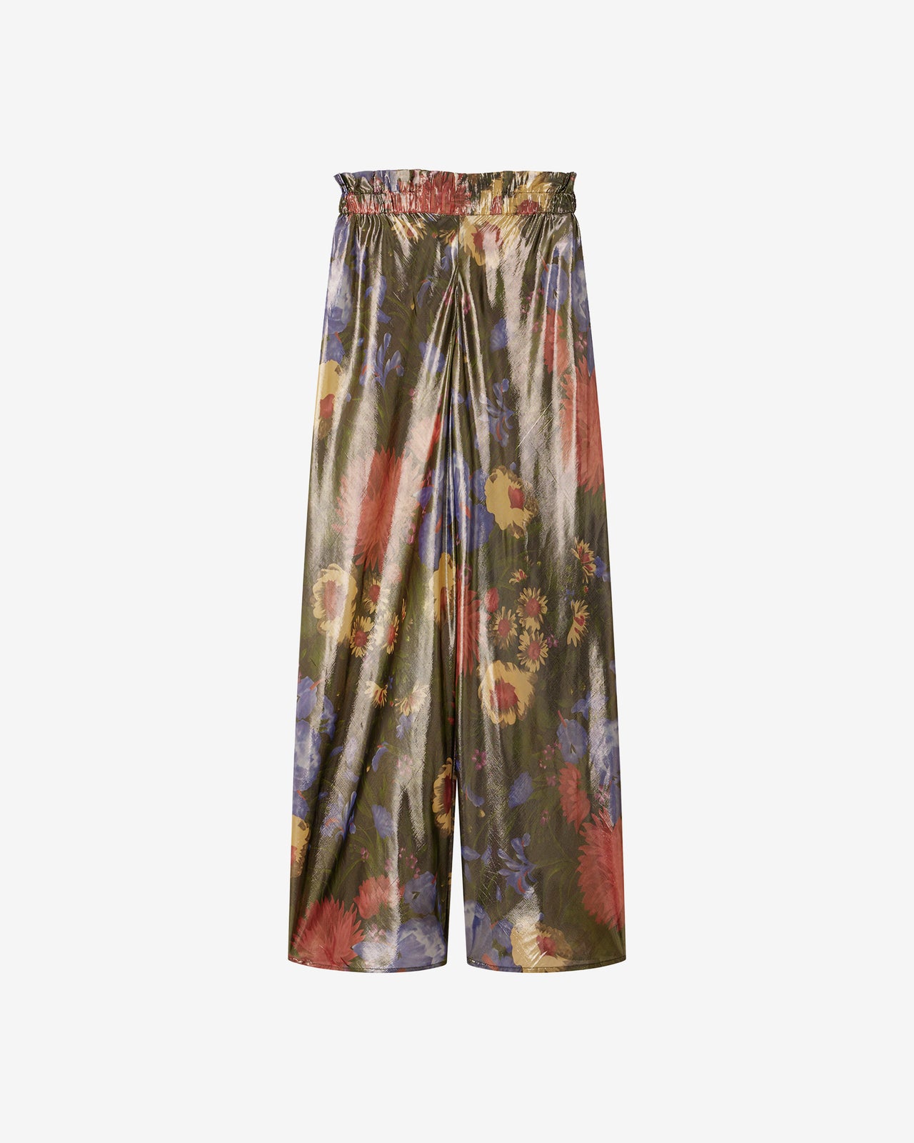 Pantalon Betty - Vert : Pantalon en voile lurex imprimé floral fondu Mes Demoiselles - Image 6