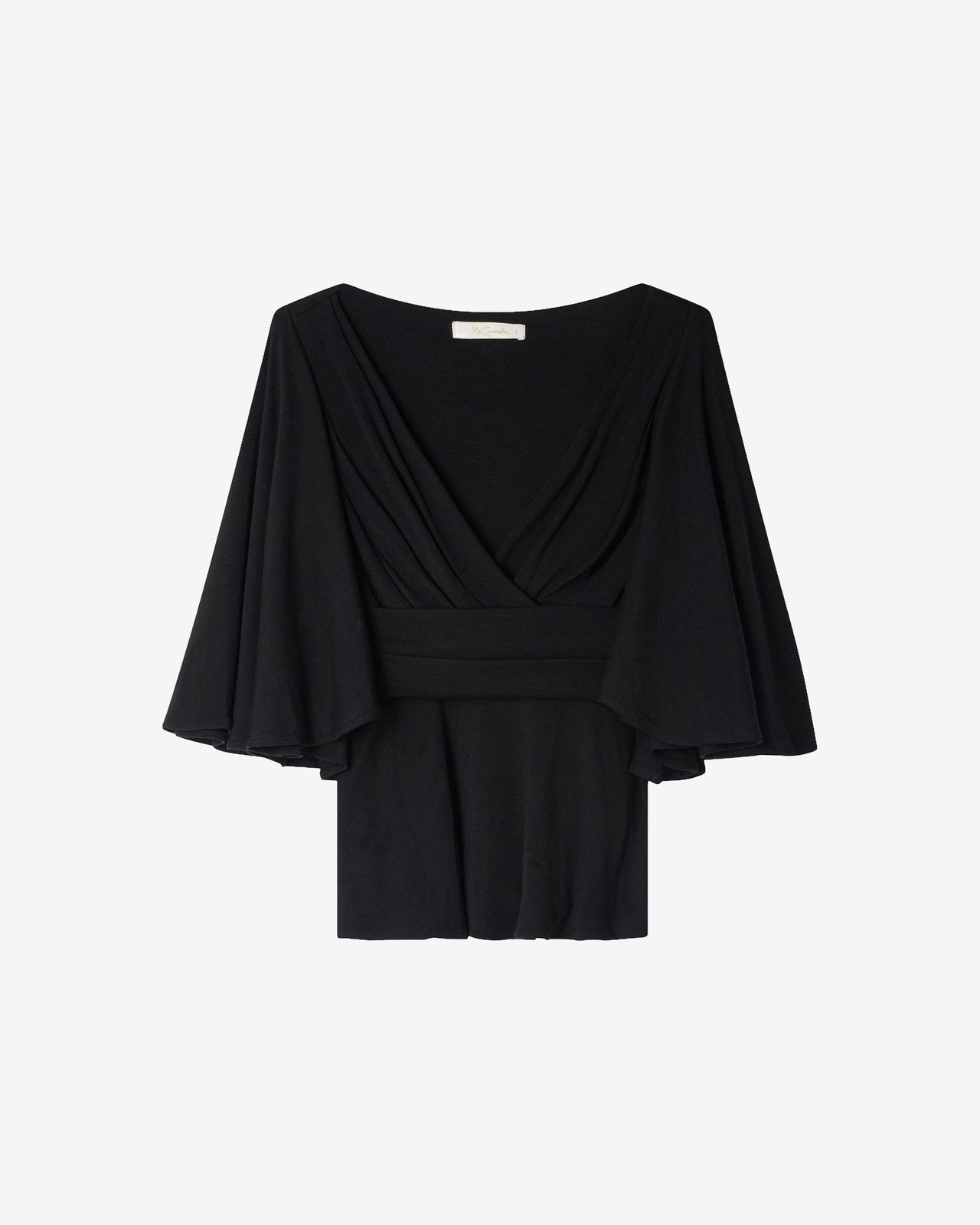 Blouse Ive - Noir : Top souple féminin noir Mes Demoiselles - Image 6