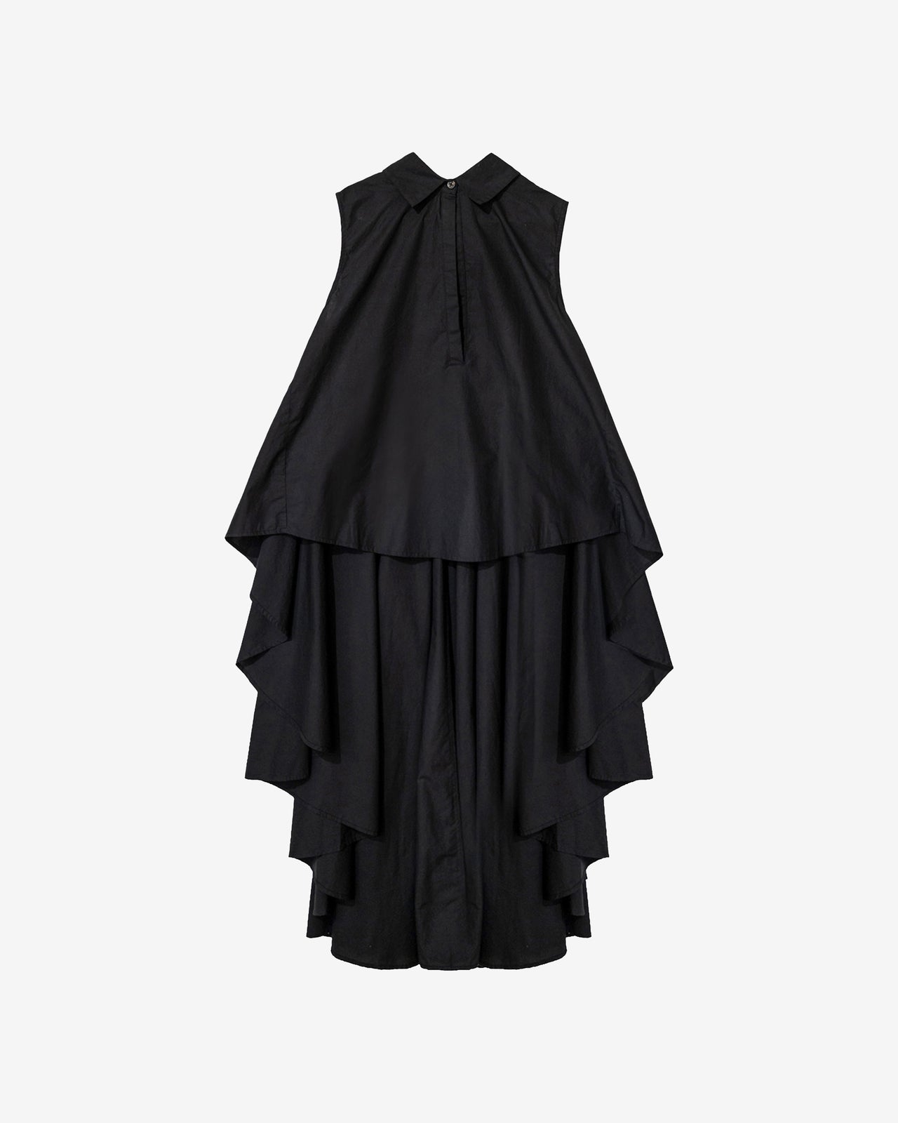 Top Coqui - Noir : Chemise extraordinaire en popeline de coton noire Mes Demoiselles - Image 6