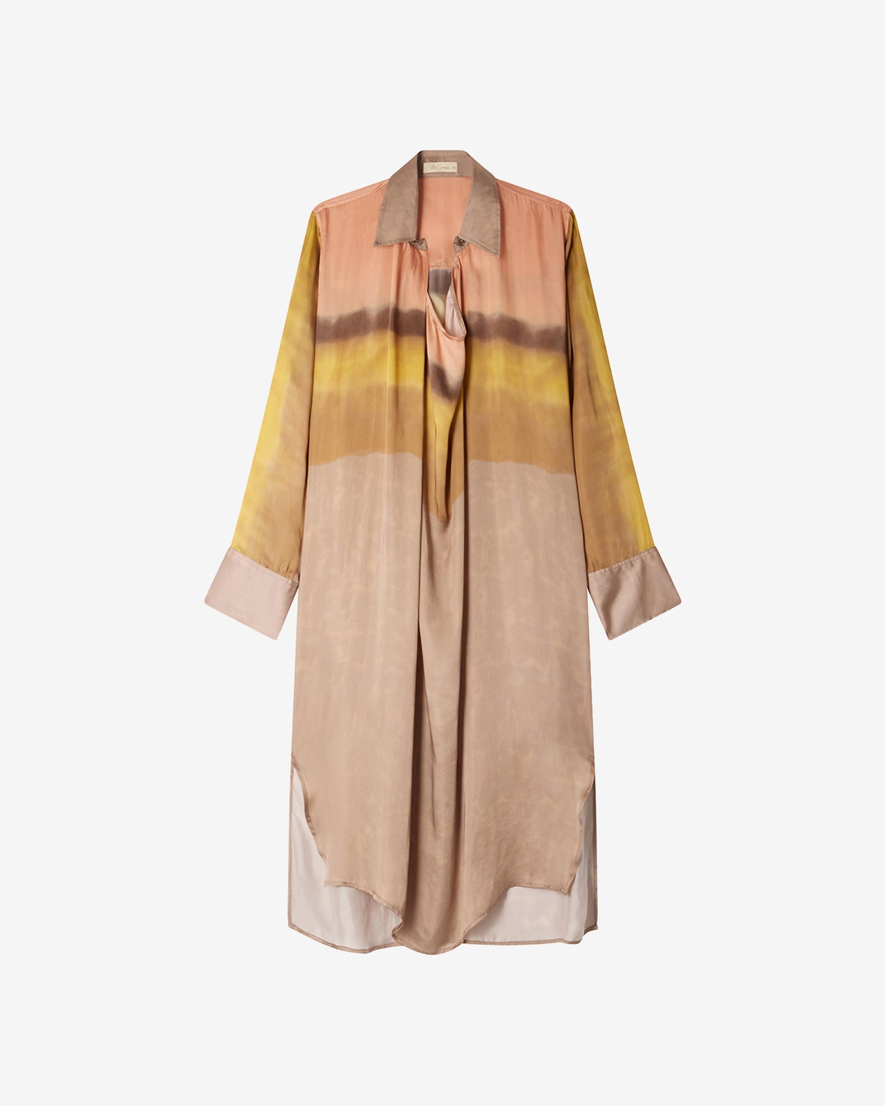 Robe Maruli - Nude : Robe droite tye &dye dégradé de rose et jaune Mes Demoiselles - Image 5