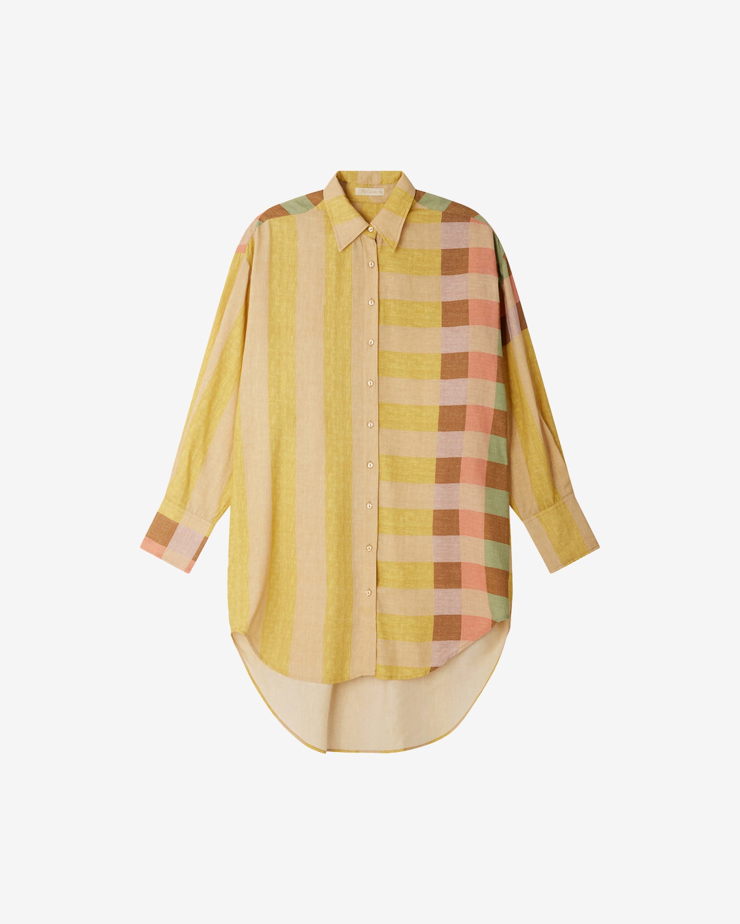 Chemise en soie sauvage jaune fine et naturelle - Chemises & tops Mes Demoiselles