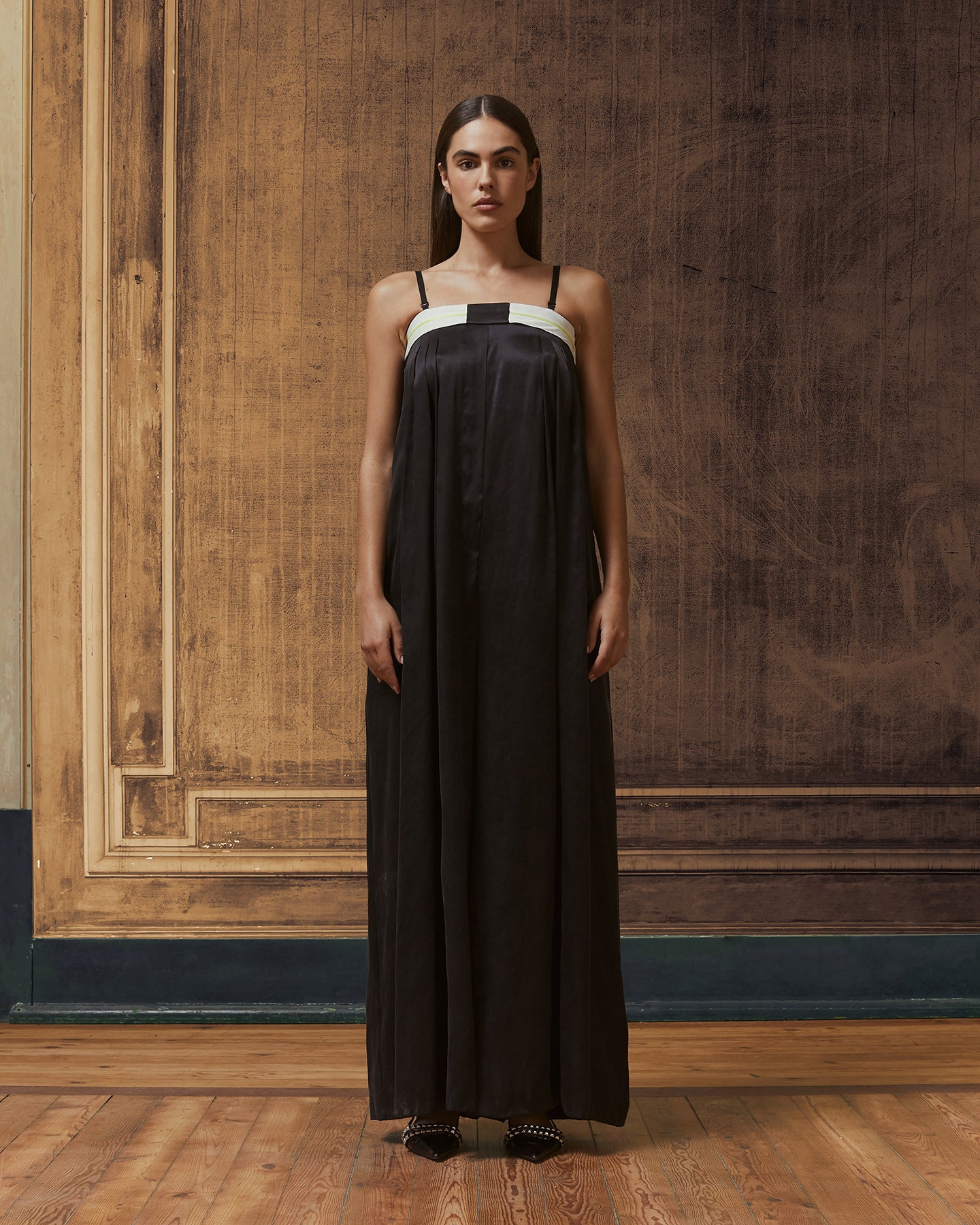 Combinaison pantalon noire en lyocell - Pantalons & combinaisons Mes Demoiselles