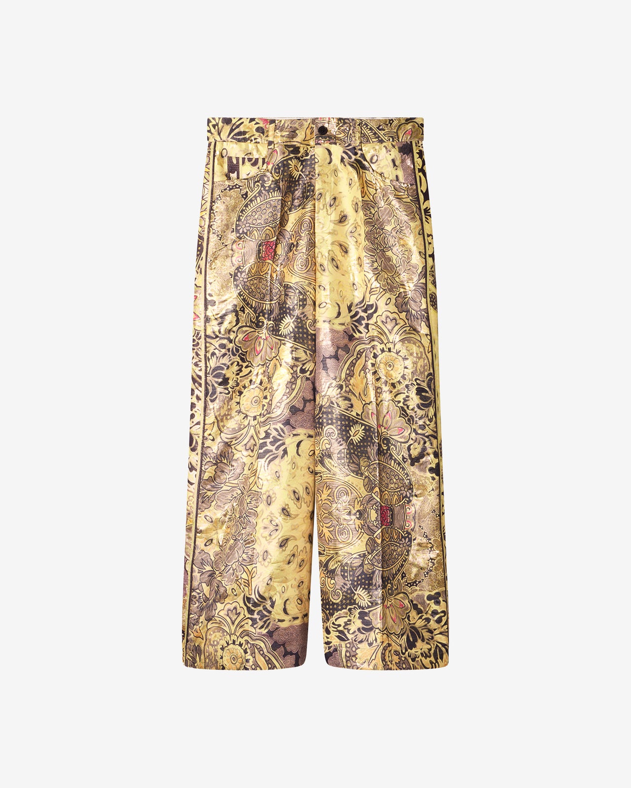 Pantalon Beauty - Jaune : Pantalon en jacquard lurex imprimé Mes Demoiselles - Image 6