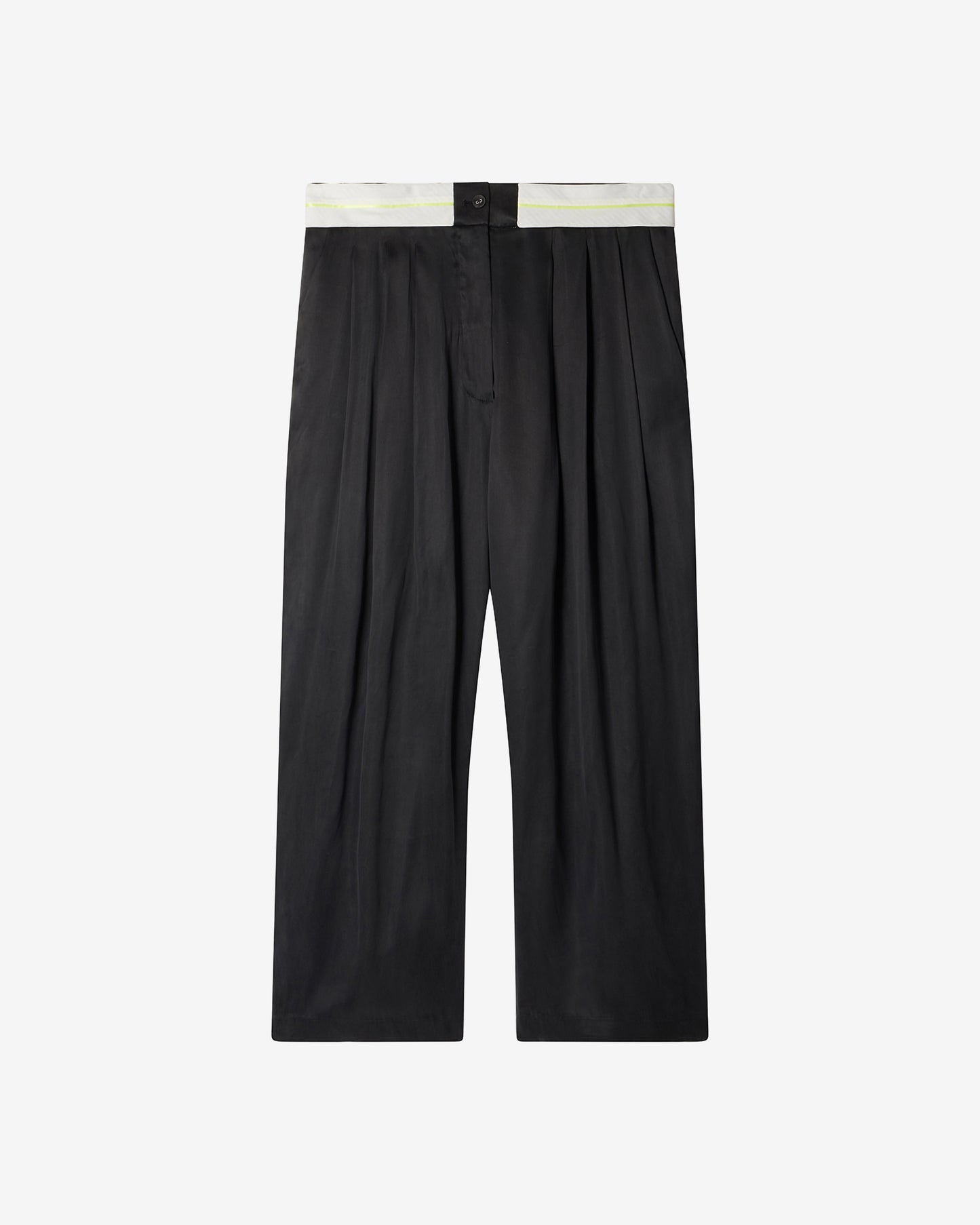 Pantalon Flo - Noir : Pantalon noir en lyocell satiné Mes Demoiselles