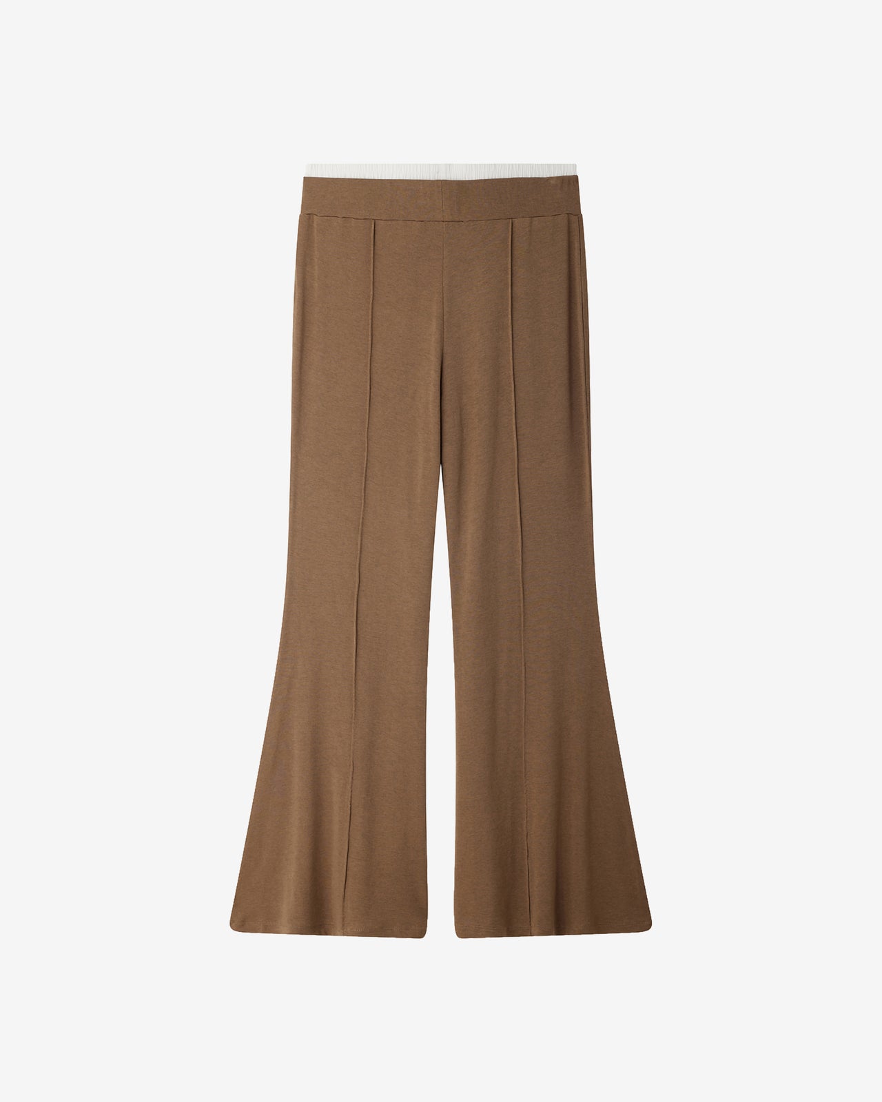 Pantalon Ibyscus - Marron Olive : Pantalon jersey kaki élégant Mes Demoiselles - Image 6