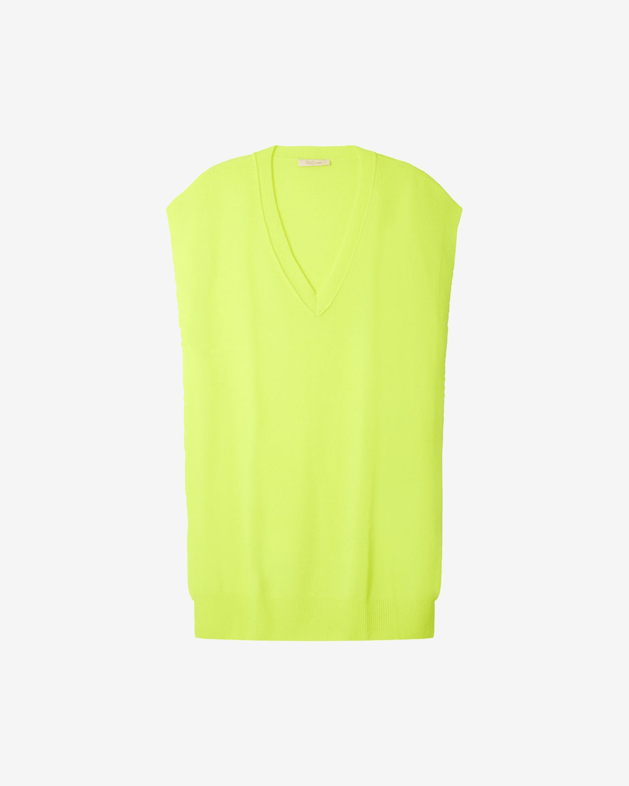 Poncho Neko - Jaune : Délicat poncho en cachemire jaune fluo Mes Demoiselles - Image 5