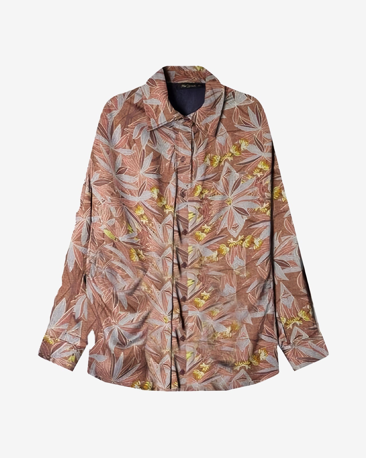 Chemise Clany - Marron : Chemise souple en modal double face imprimé floral Mes Demoiselles - Image 6