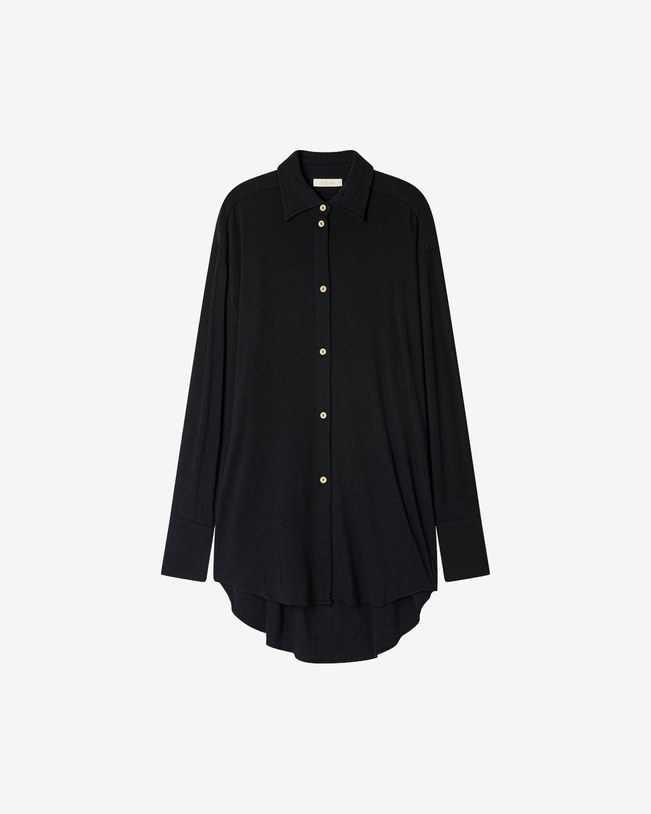 Chemise Inaza - Noir : Chemise souple noire oversize Mes Demoiselles - Image 5