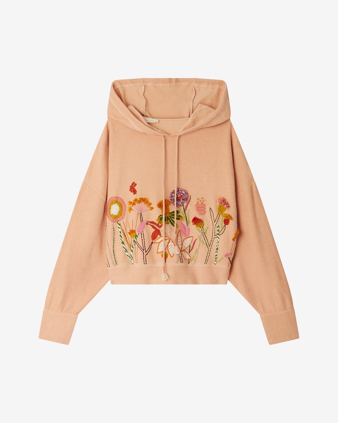 Hoodie Calpe - Rose : Sweat shirt rose poudré avec broderies florales Mes Demoiselles - Image 7