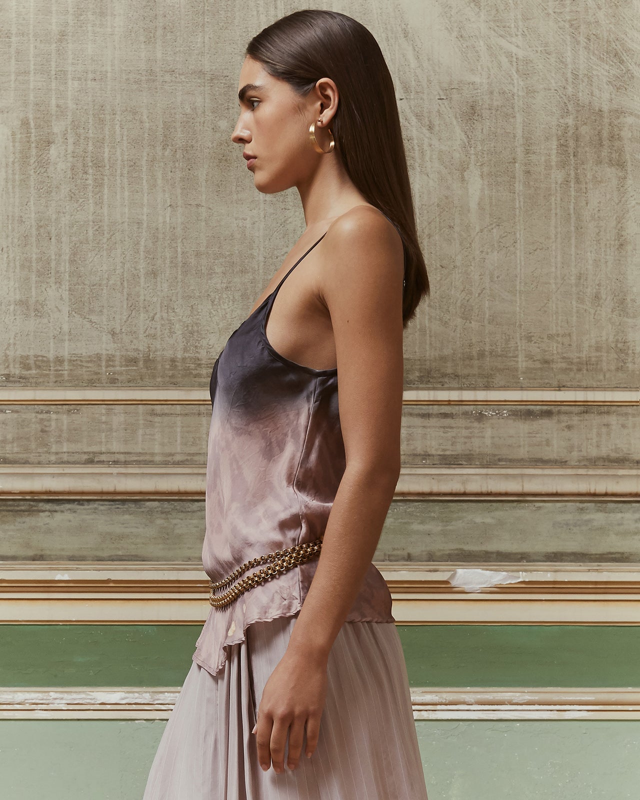 Top façon lingerie en tye&dye rose - Chemises & tops Mes Demoiselles - Image 3