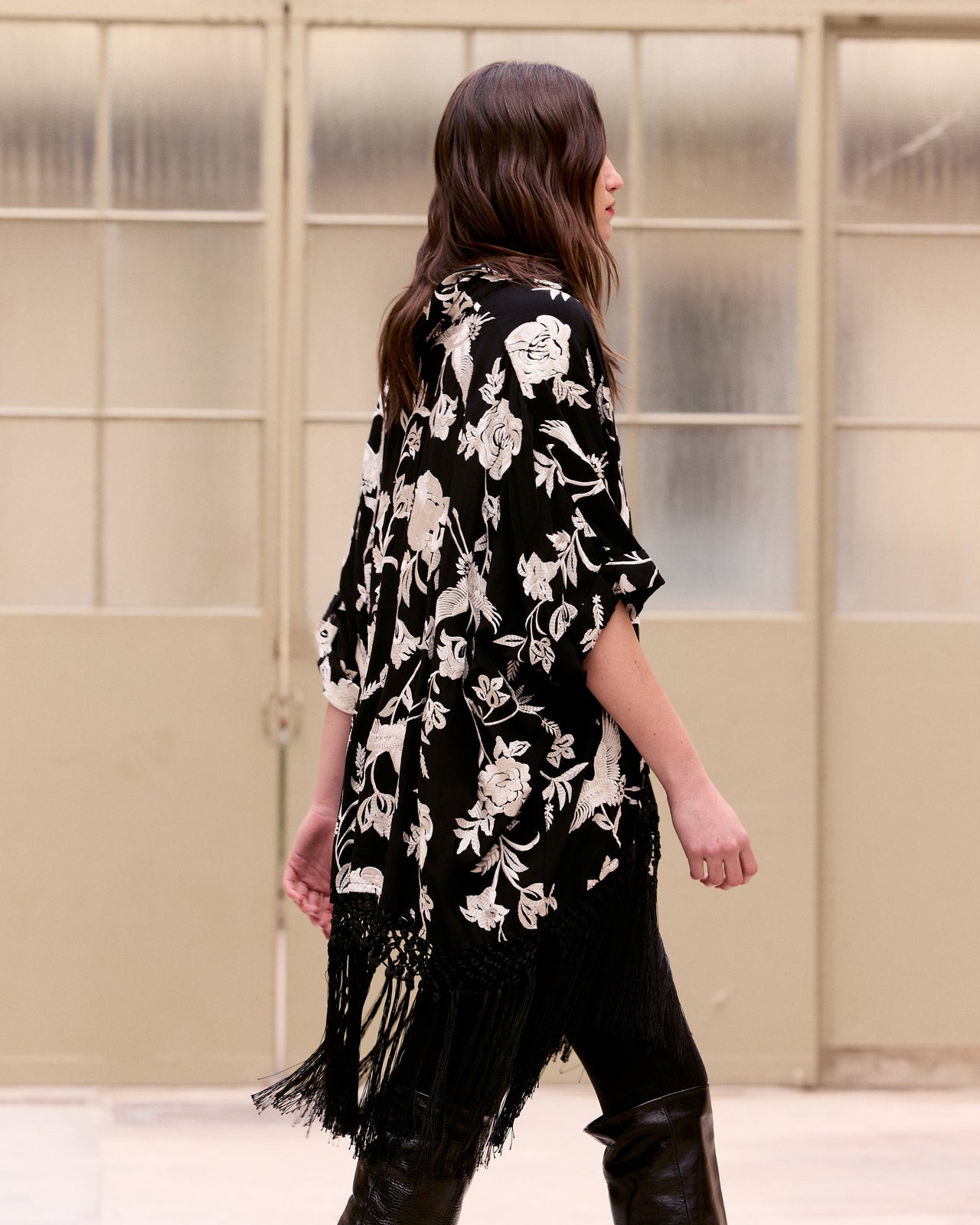 Franny Poncho - Black - Image 4