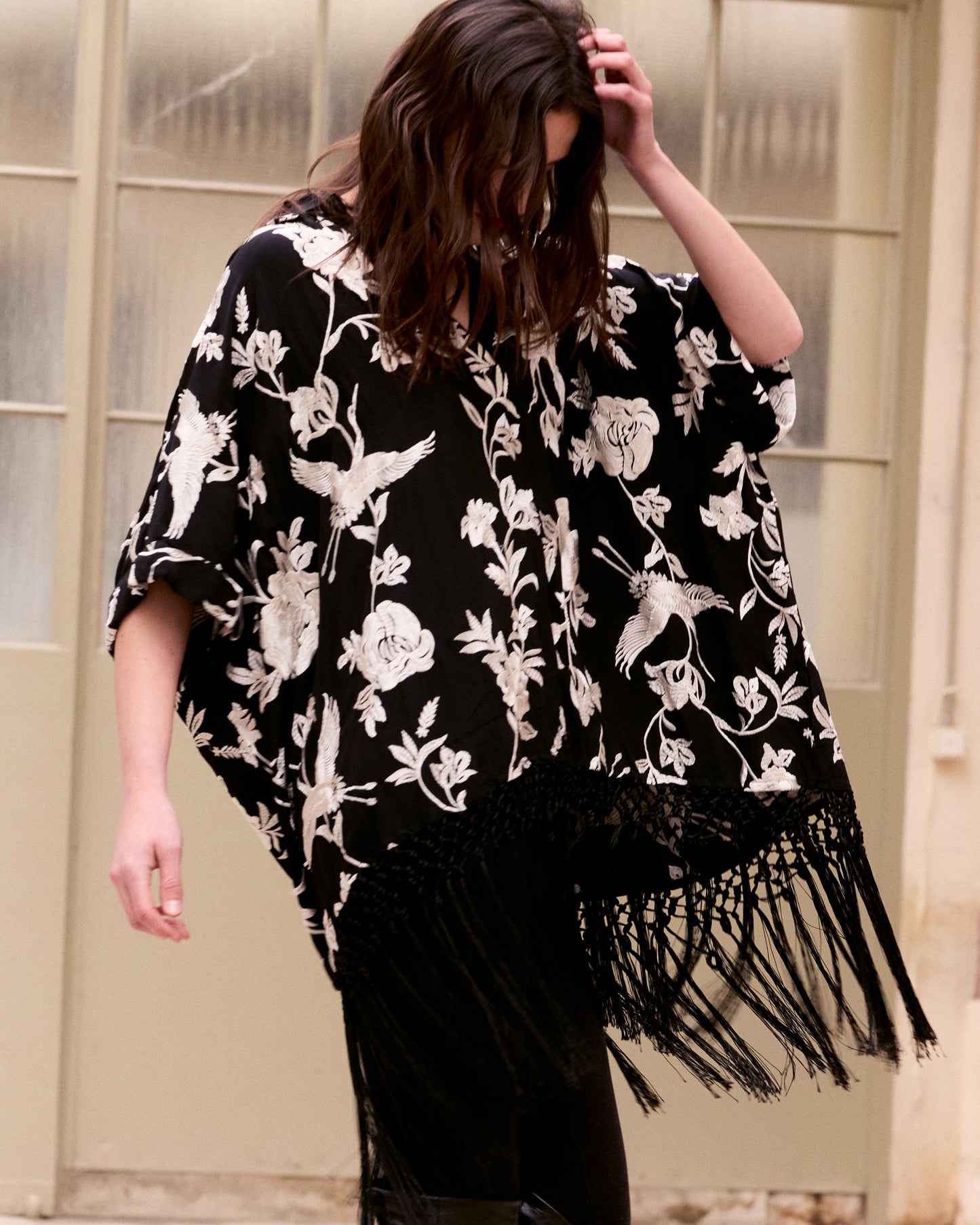 Franny Poncho - Black