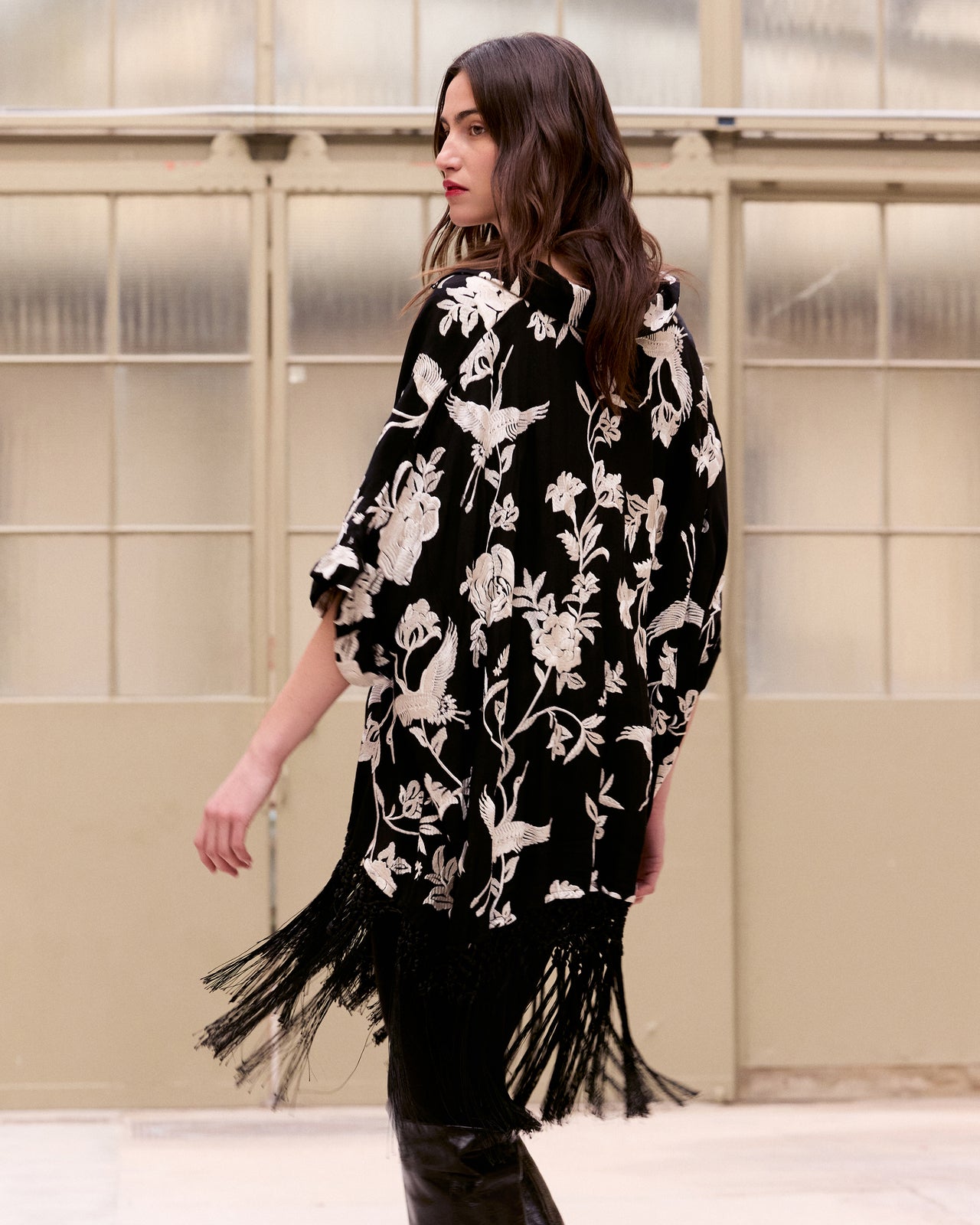 Franny Poncho - Black - Image 6