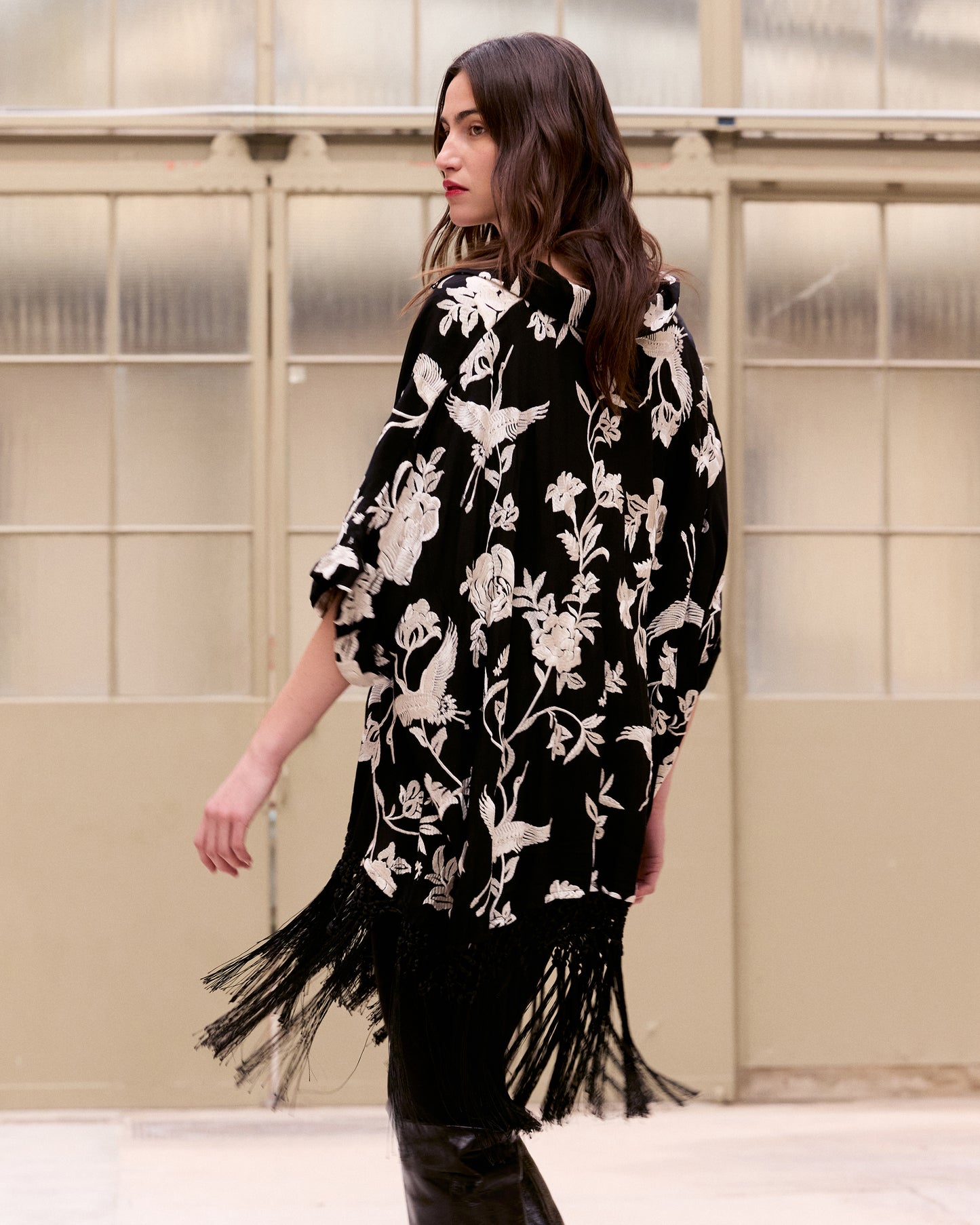 Franny Poncho - Black