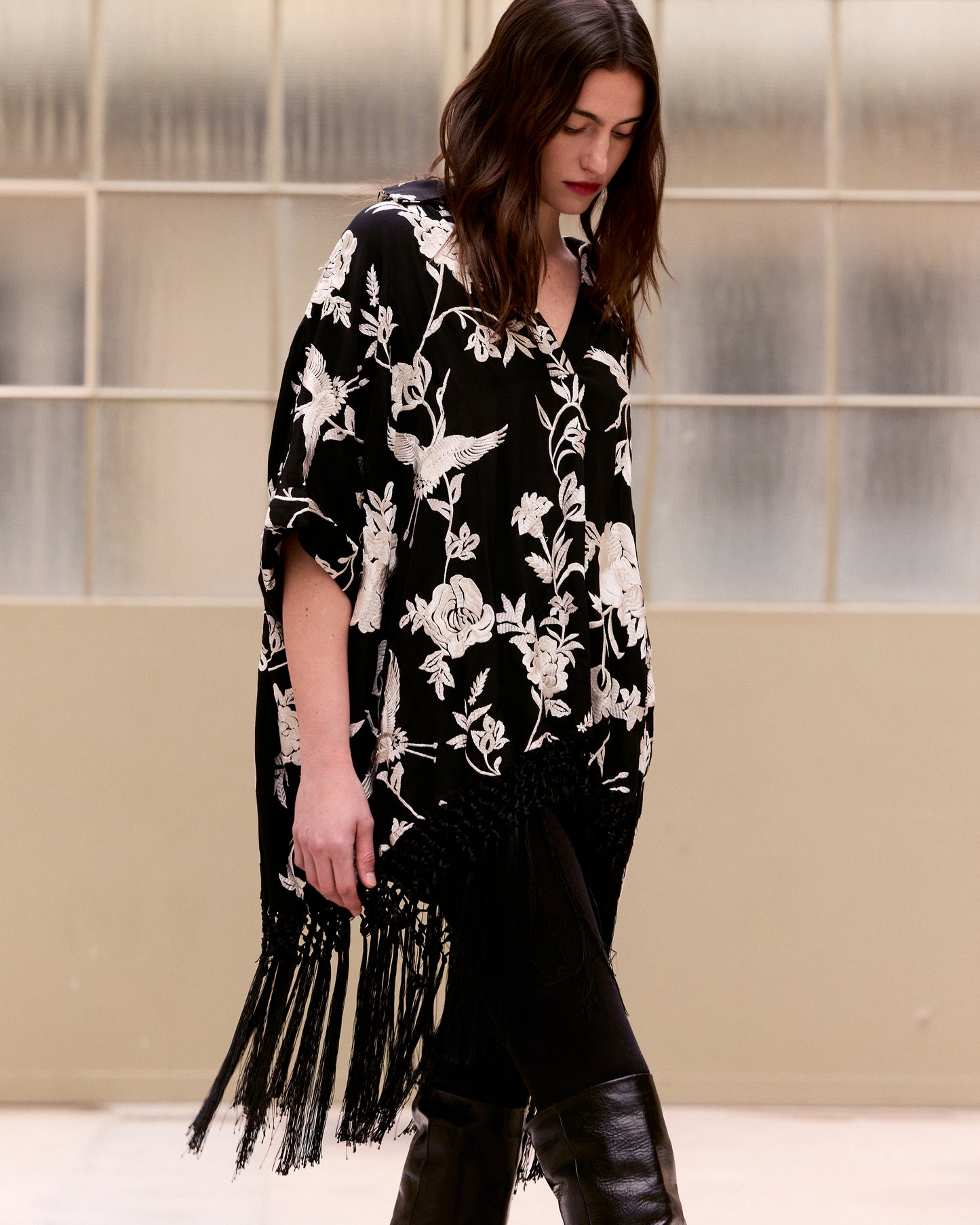 Franny Poncho - Black
