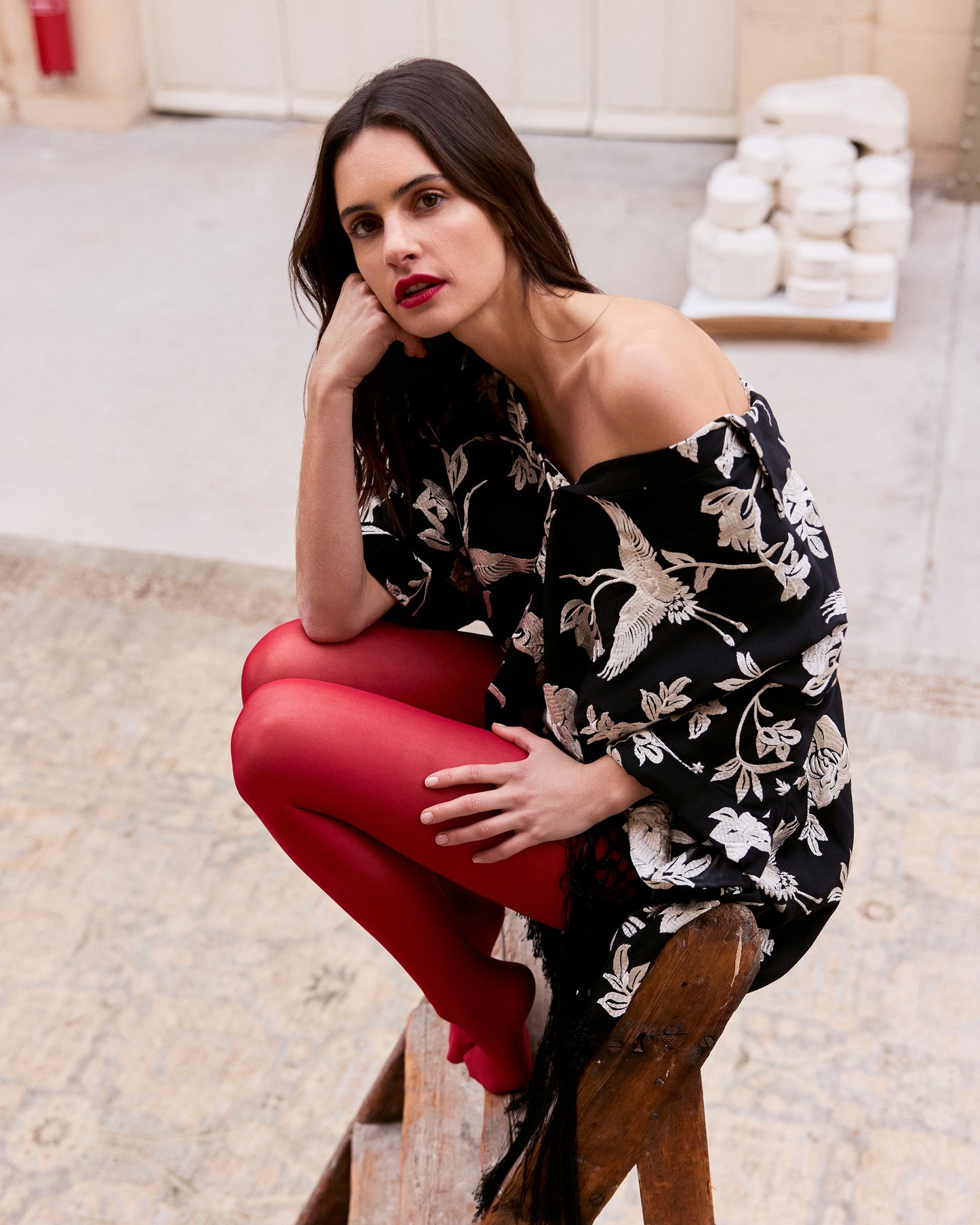 Franny Poncho - Black