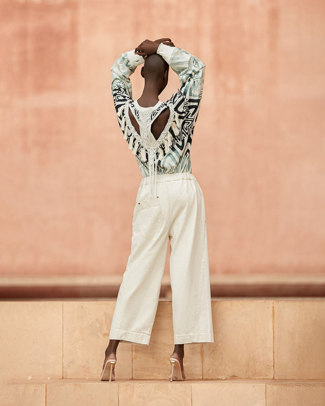 Pantalon Combo  Ecru | Mes Demoiselles Paris - Image 3