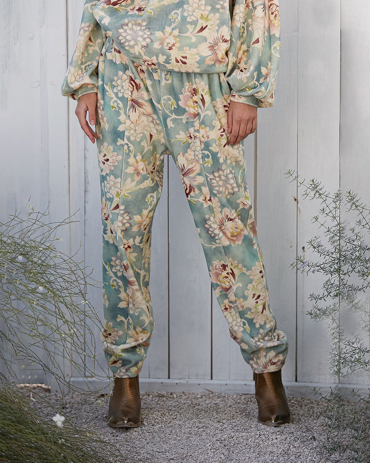 Pantalon Kaana  Imprimé aqua | Mes Demoiselles Paris