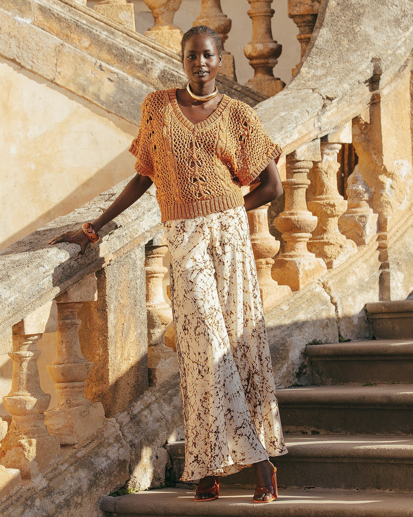 Pantalon en soie habotai tye&dye - Pantalons & combinaisons Mes Demoiselles