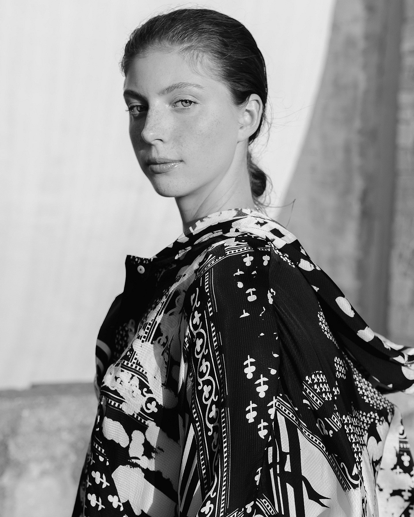 Pull en viscose tramée noir et écru - Pulls & gilets Mes Demoiselles