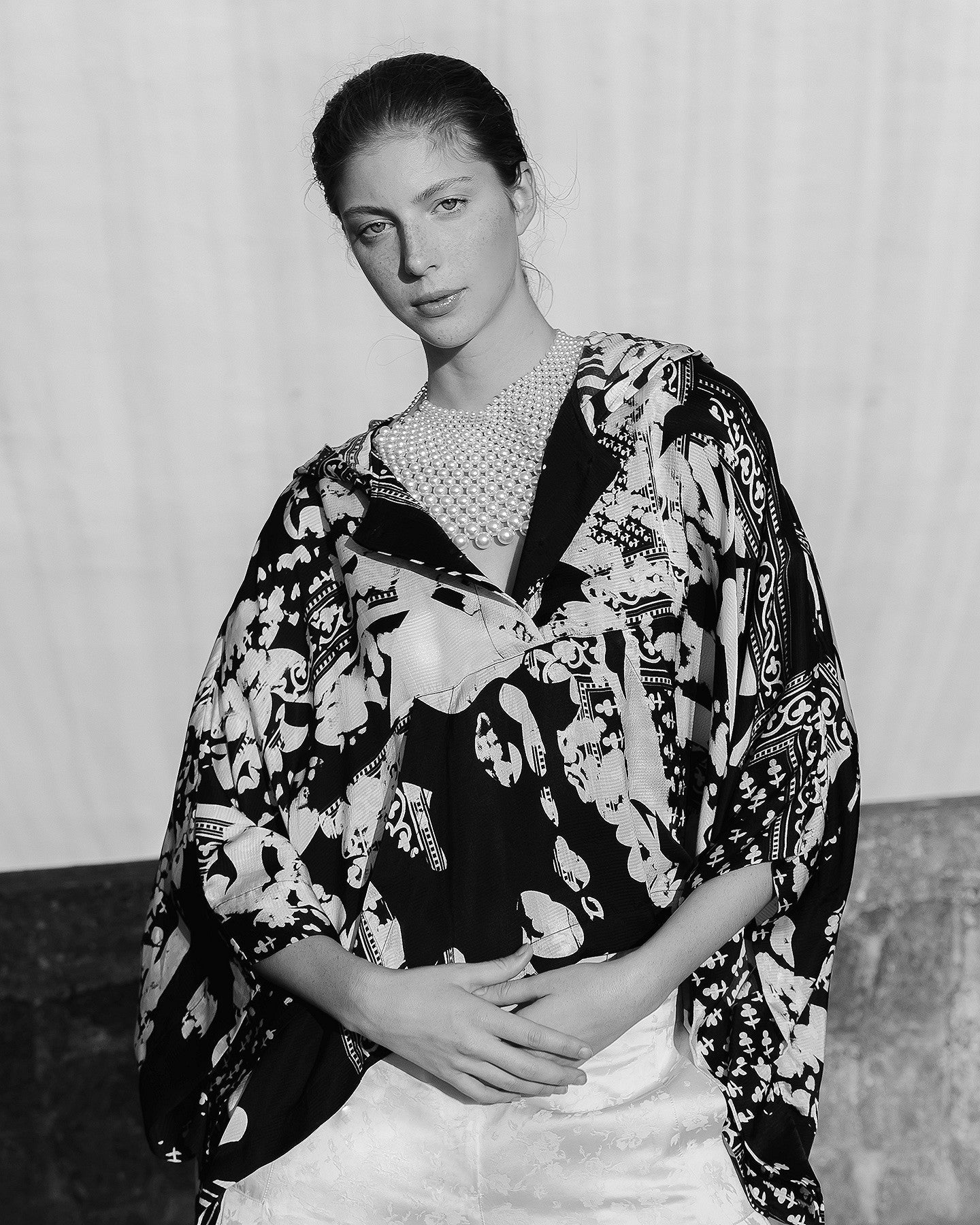Sweat Waddine - Noir : Pull en viscose tramée noir et écru Mes Demoiselles
