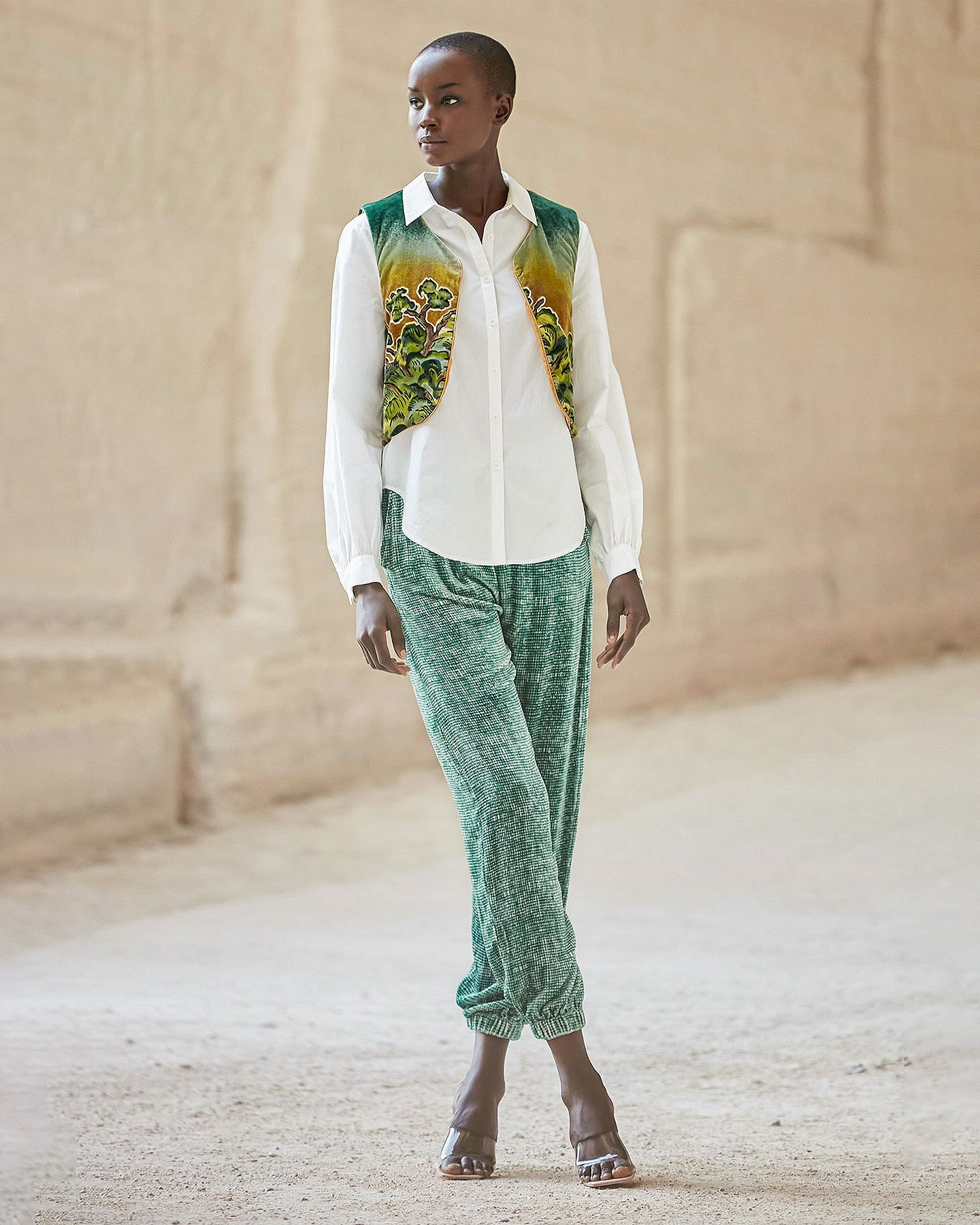 Veste Betula  Imprimé vert | Mes Demoiselles Paris