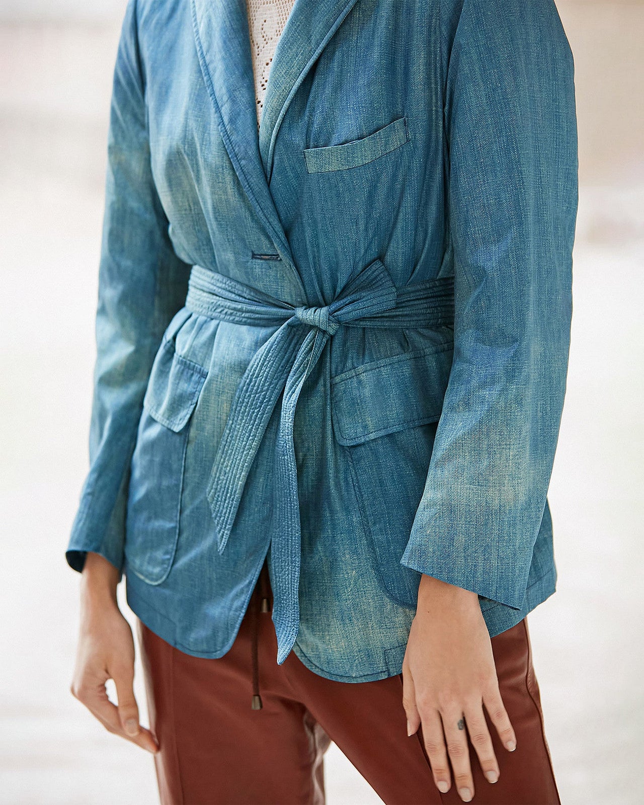 Veste Drizzle  Denim | Mes Demoiselles Paris - Image 3